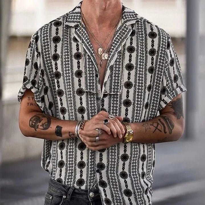 Riettar | Élégante chemise ethnique décontractée pour homme