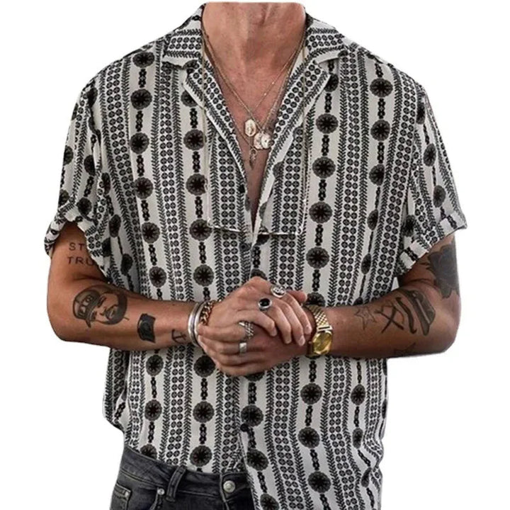 Riettar | Élégante chemise ethnique décontractée pour homme
