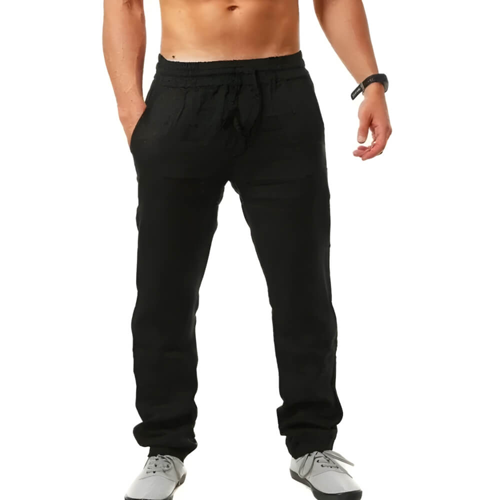 Viunar | Pantalon en lin décontracté pour hommes