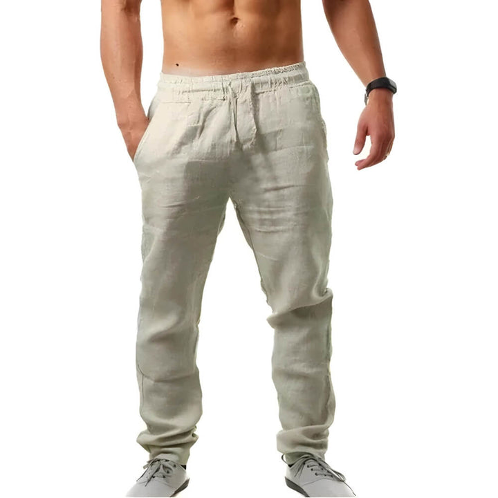 Viunar | Pantalon en lin décontracté pour hommes