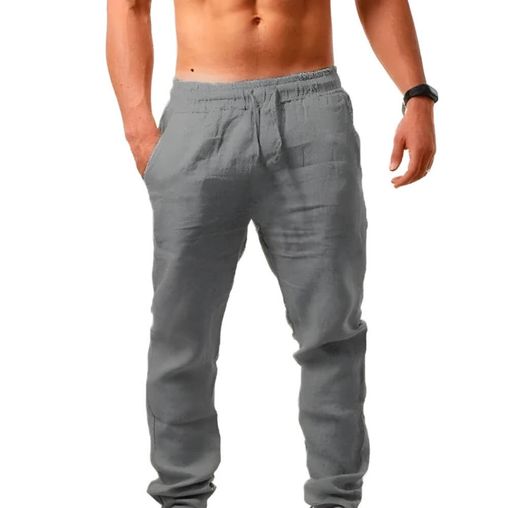 Viunar | Pantalon en lin décontracté pour hommes