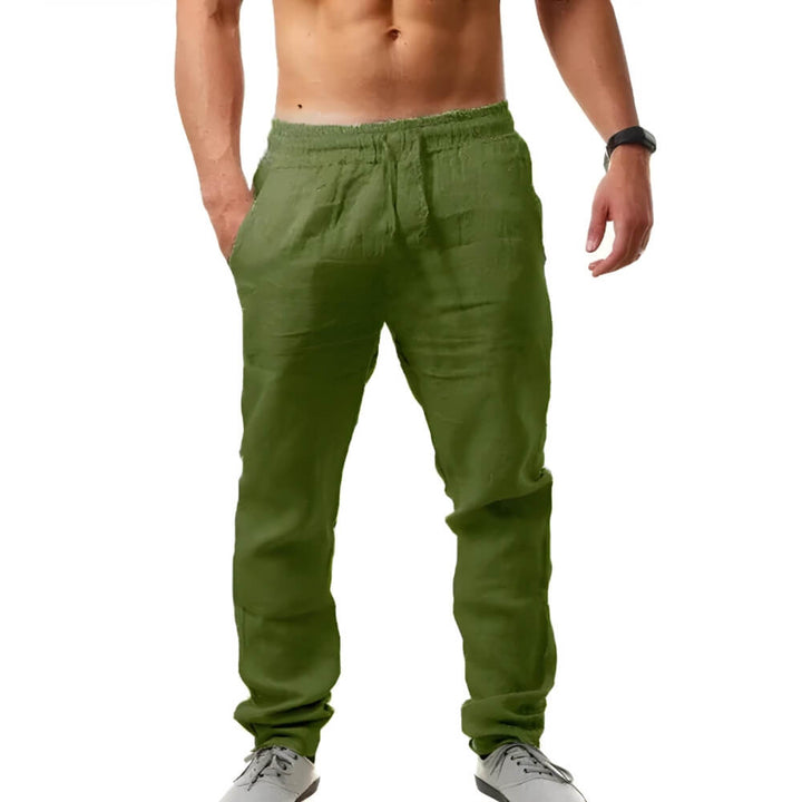Viunar | Pantalon en lin décontracté pour hommes