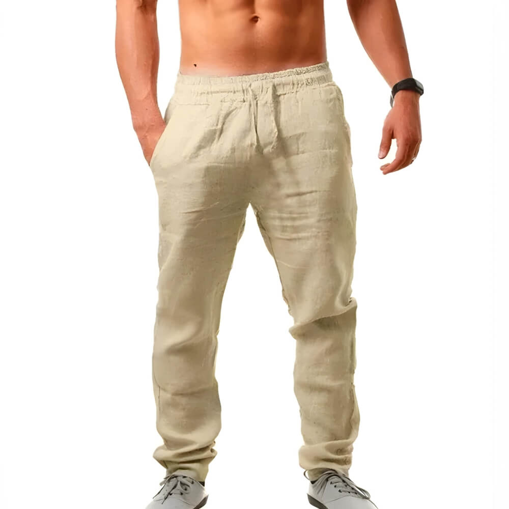 Viunar | Pantalon en lin décontracté pour hommes