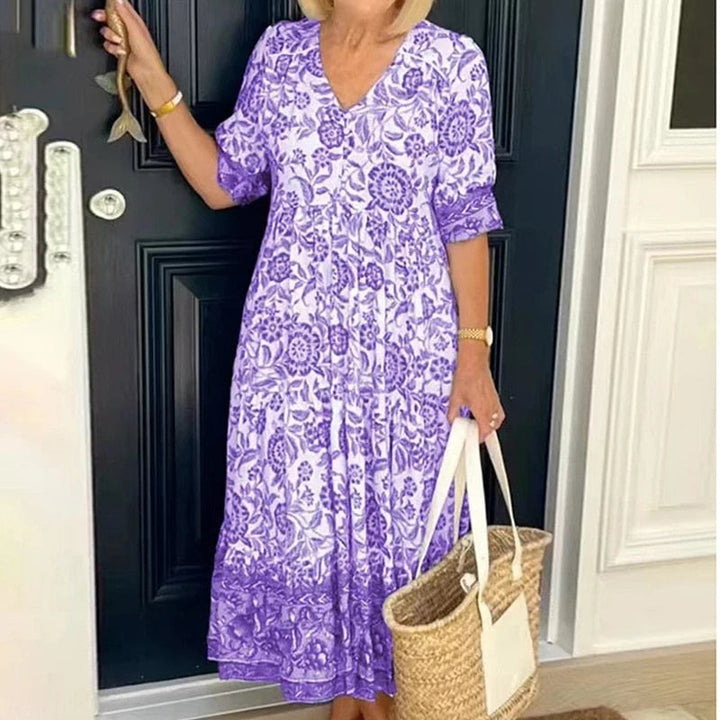 Muayasa | Robe à fleurs décontractée pour femme