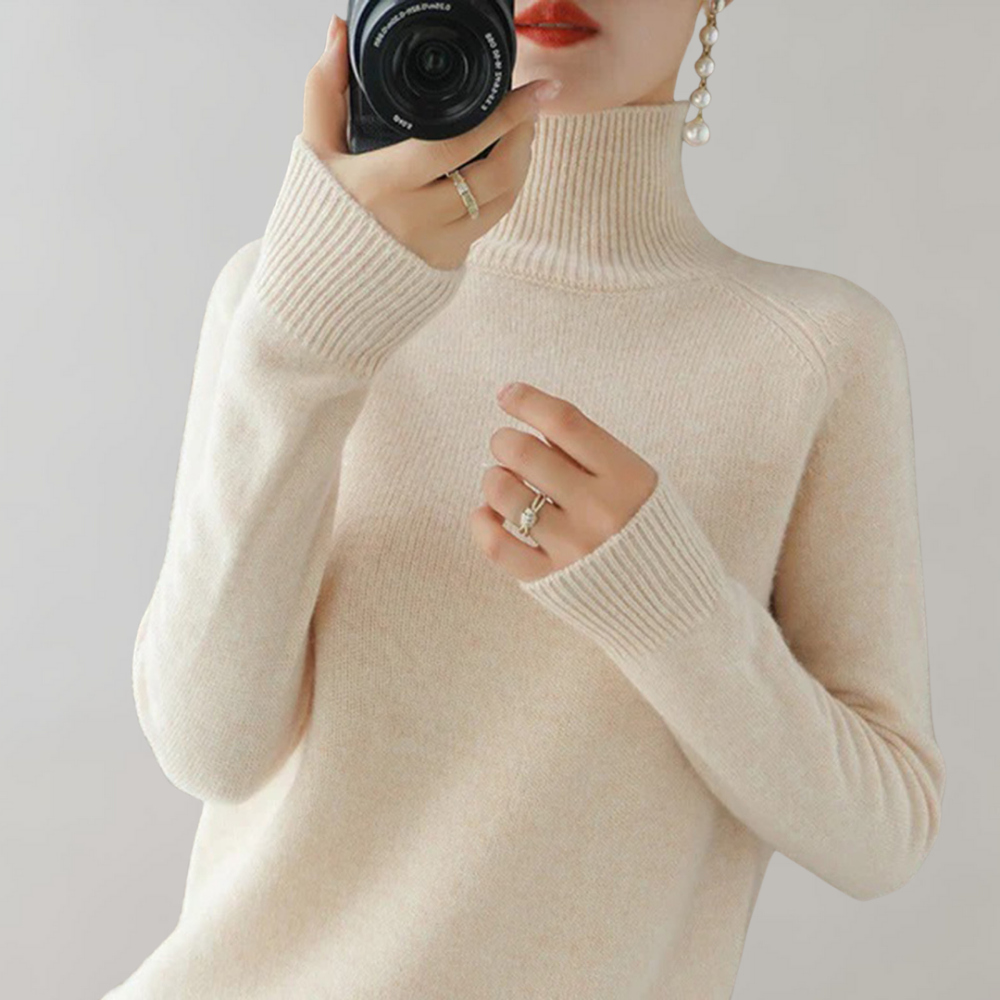 Raayana | Pull Col Roulé Élégant pour Femme