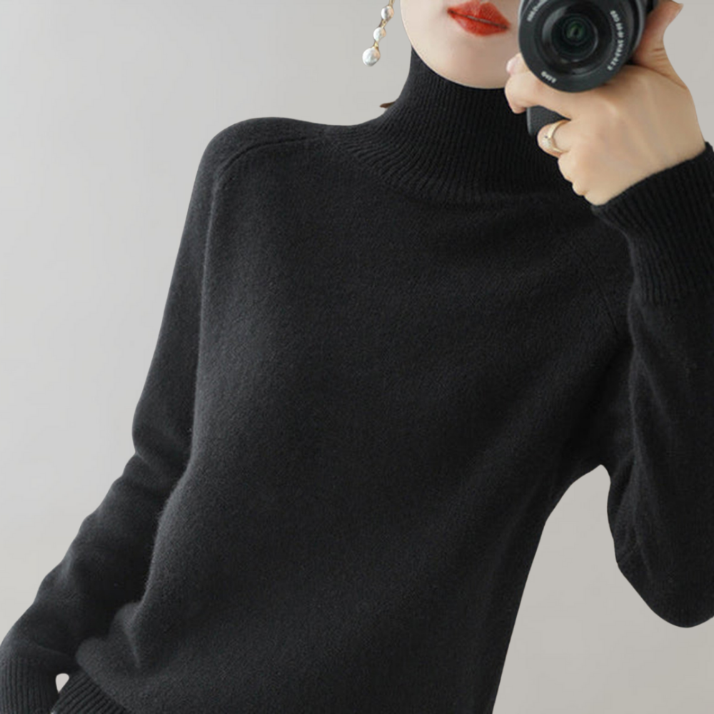 Raayana | Pull Col Roulé Élégant pour Femme