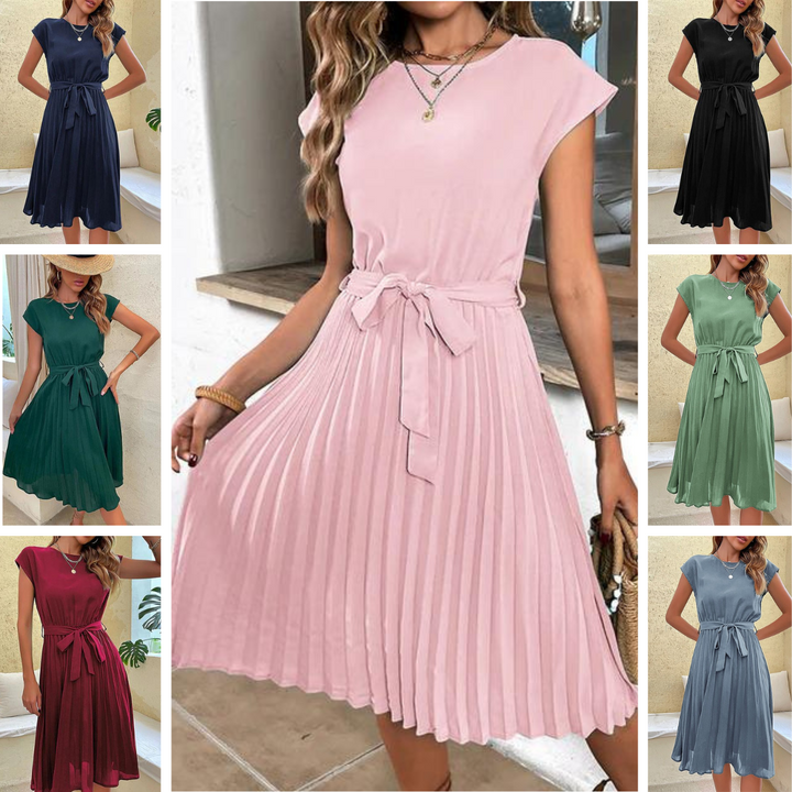 Naelleaxa | Elégante robe d'été avec ceinture et ligne A fluide