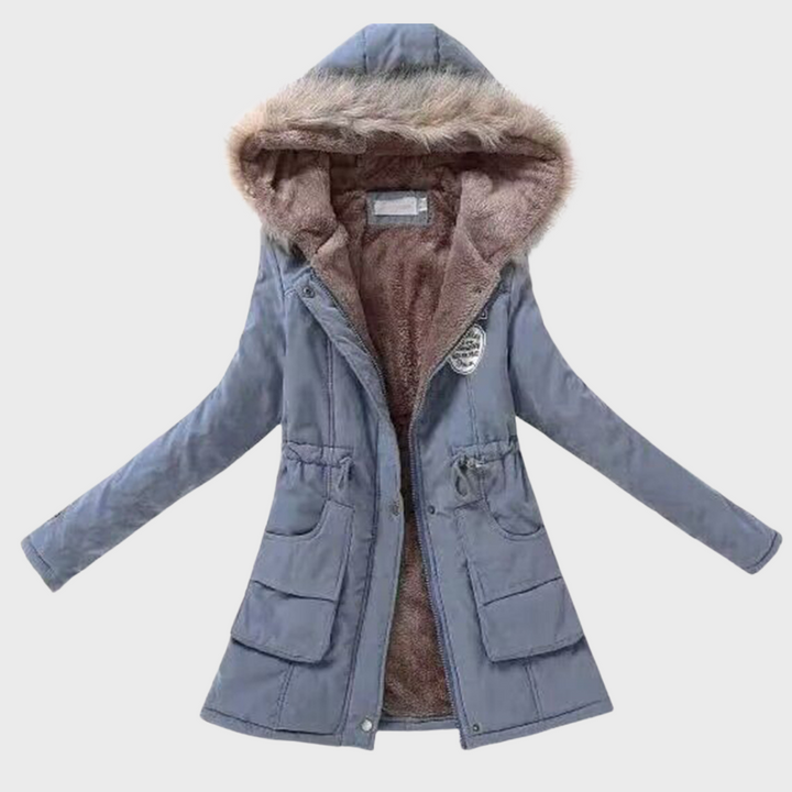 Neellea | Long manteau d'hiver avec capuche pour femmes