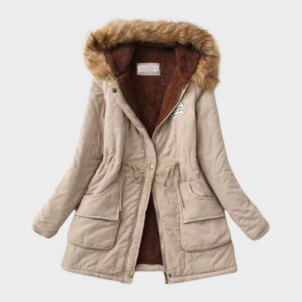 Neellea | Long manteau d'hiver avec capuche pour femmes