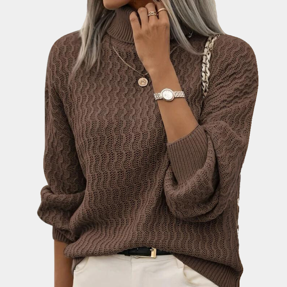 Veelleala | Pull Col Roulé Classique pour Femmes