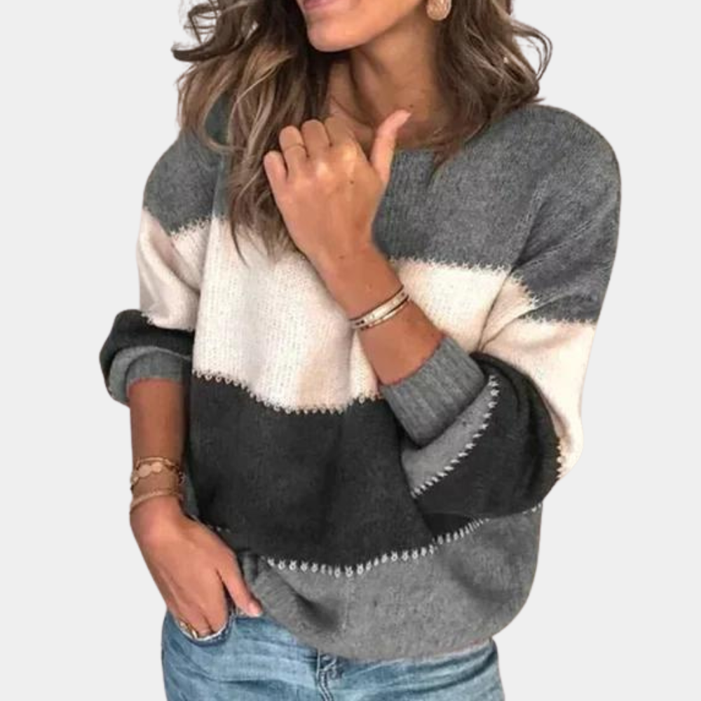 Muettaxa | Pull élégant à rayures pour femmes