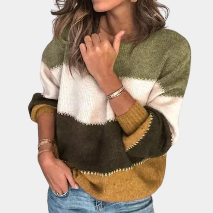 Muettaxa | Pull élégant à rayures pour femmes