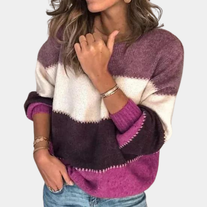 Muettaxa | Pull élégant à rayures pour femmes