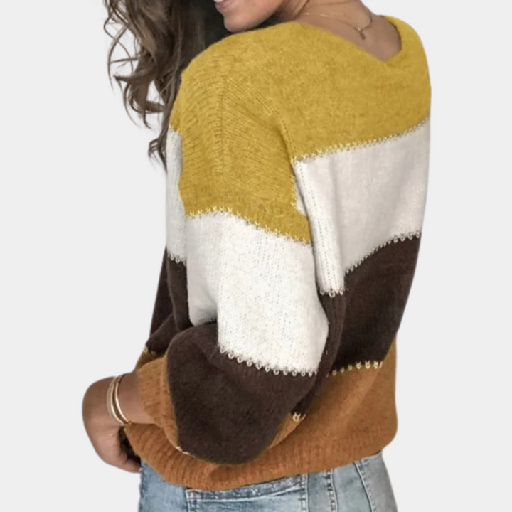 Muettaxa | Pull élégant à rayures pour femmes