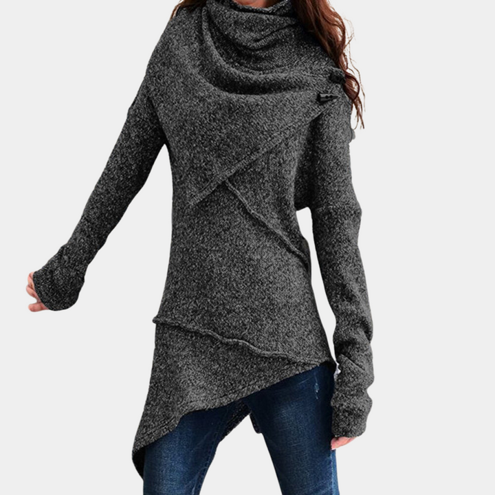 Naosia | Pull asymétrique tricoté pour femmes