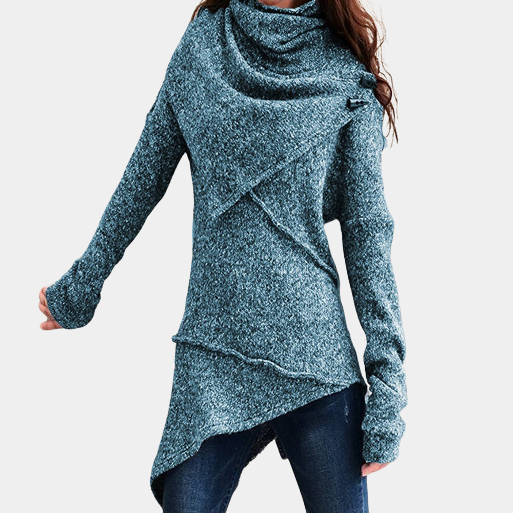 Naosia | Pull asymétrique tricoté pour femmes
