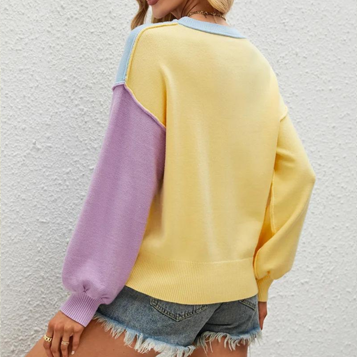 Siellela | Pull à Blocs de Couleurs pour Femmes