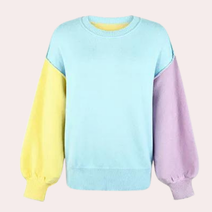Siellela | Pull à Blocs de Couleurs pour Femmes