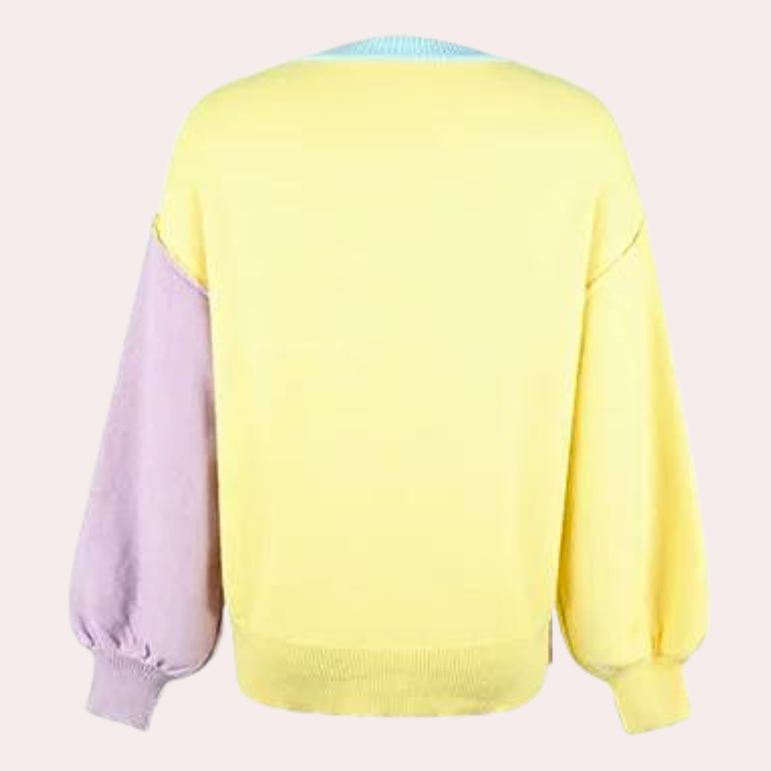 Siellela | Pull à Blocs de Couleurs pour Femmes