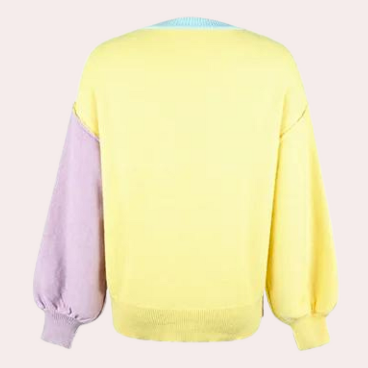Siellela | Pull à Blocs de Couleurs pour Femmes