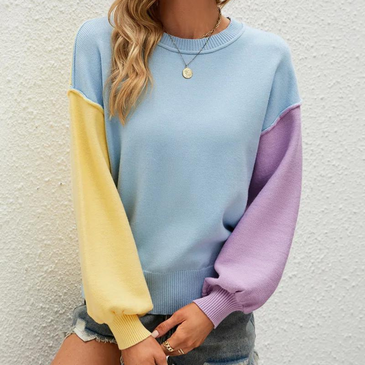 Siellela | Pull à Blocs de Couleurs pour Femmes