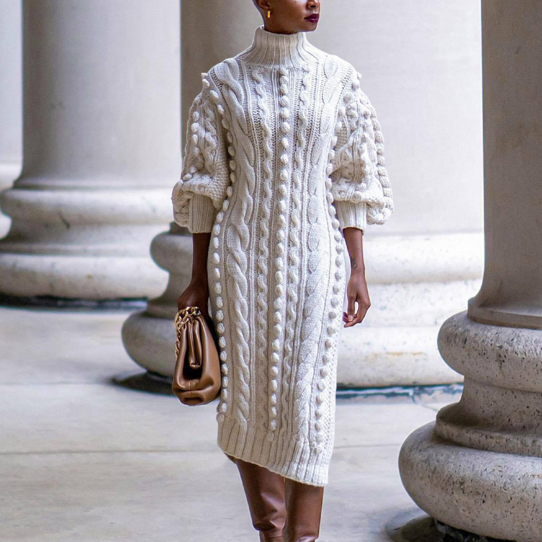 Luevama | Robe tricotée élégante pour femmes