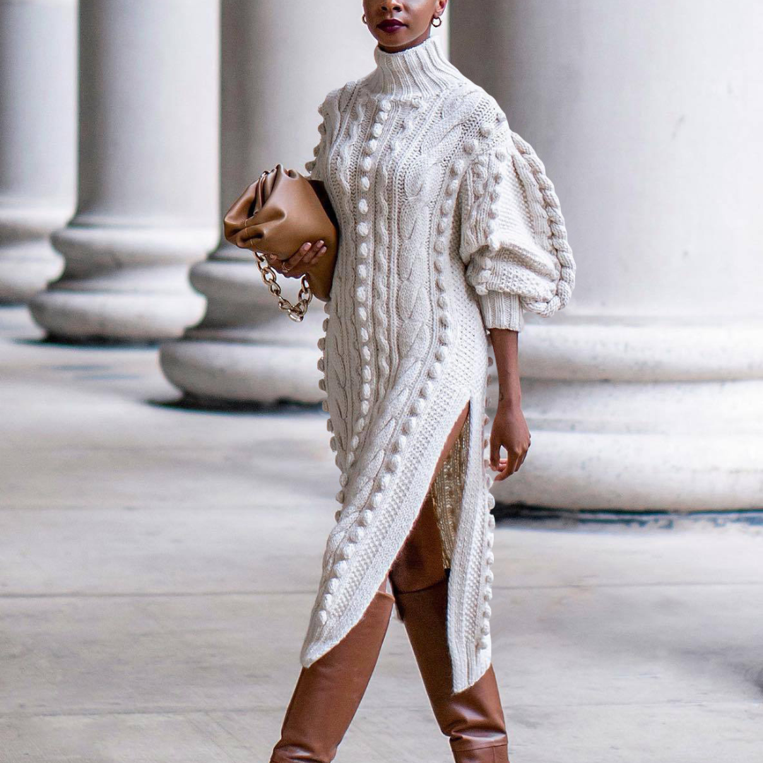 Luevama | Robe tricotée élégante pour femmes