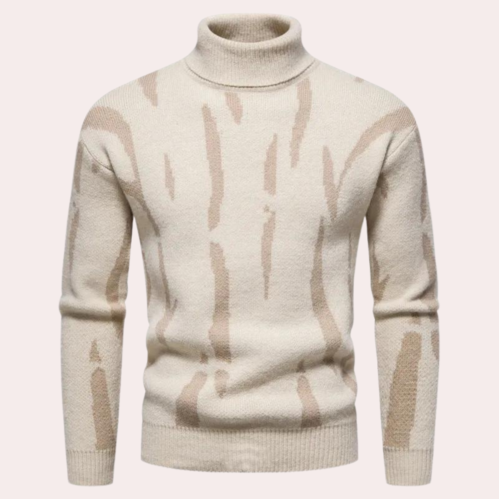 Vianan | Pull col roulé moderne homme