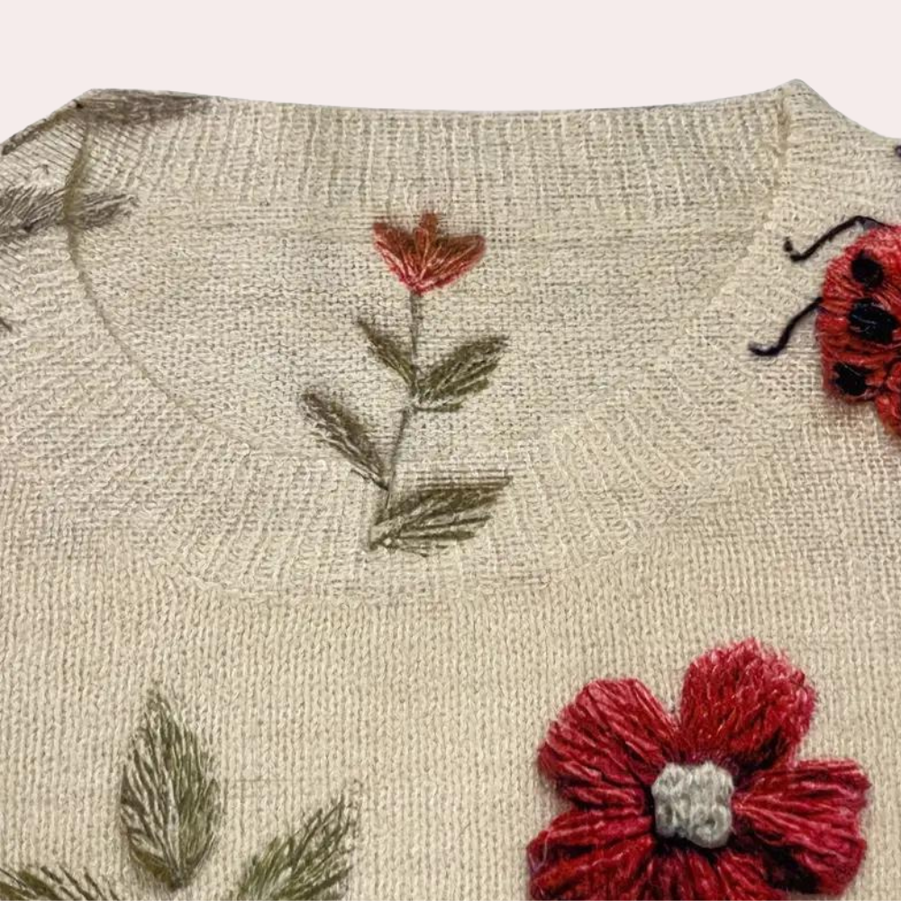 Vielleaxa | Pull fleuri élégant pour femmes