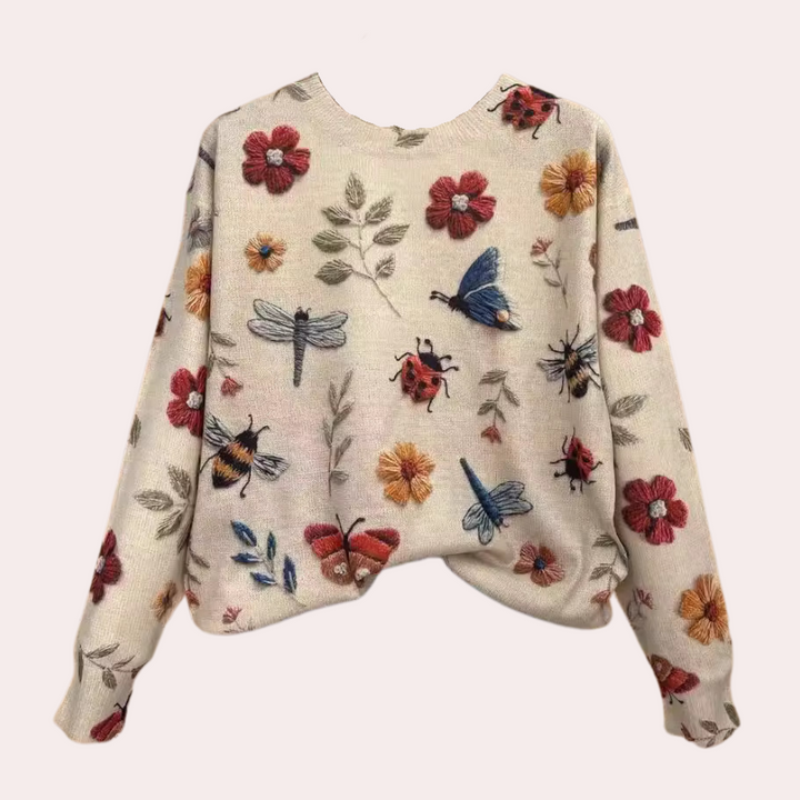 Vielleaxa | Pull fleuri élégant pour femmes