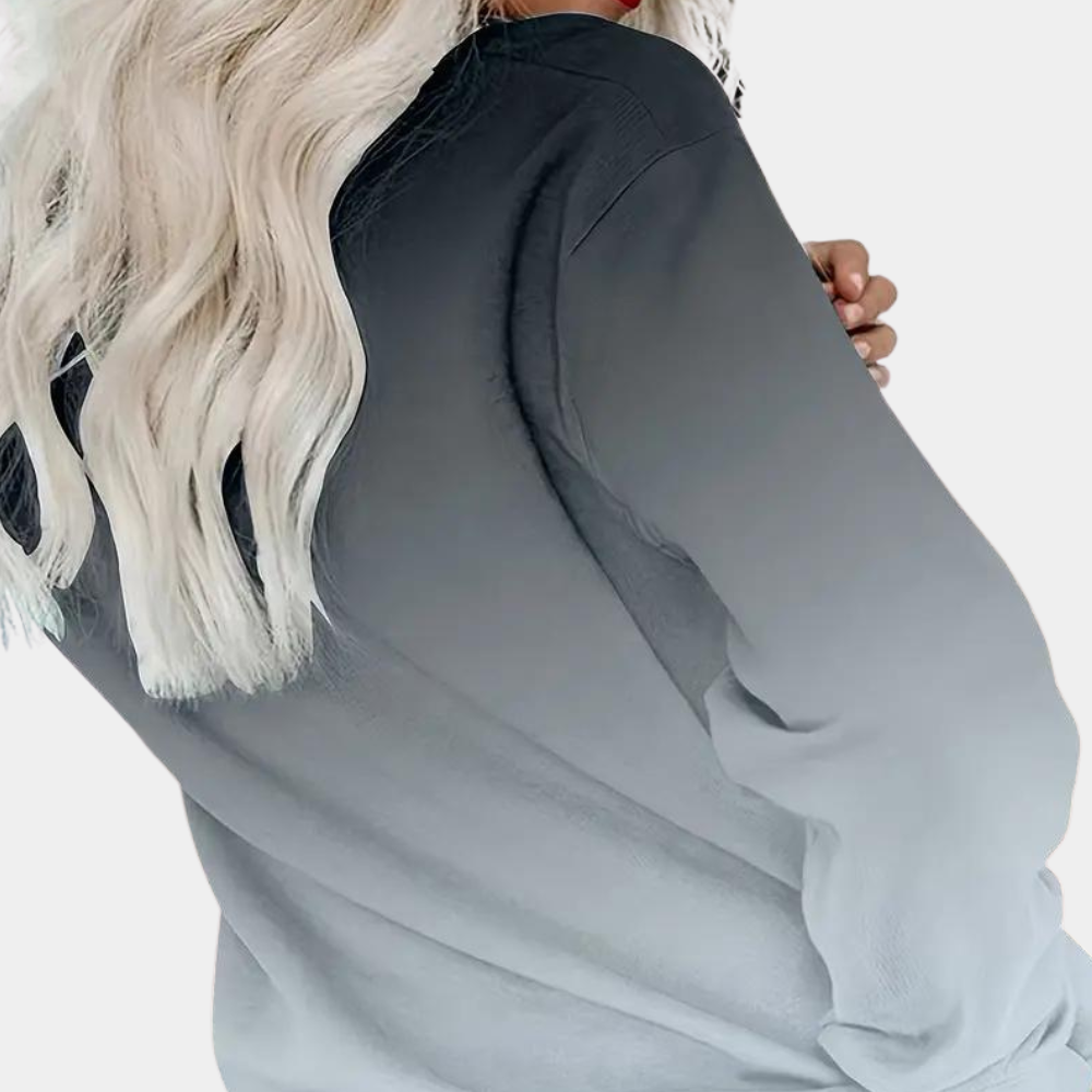 Oevaxa | Sweatshirt dégradé confortable femme