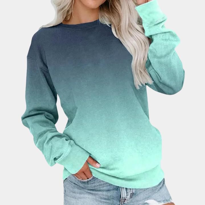 Oevaxa | Sweatshirt dégradé confortable femme