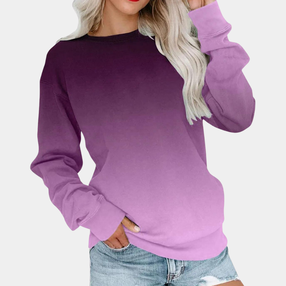 Oevaxa | Sweatshirt dégradé confortable femme