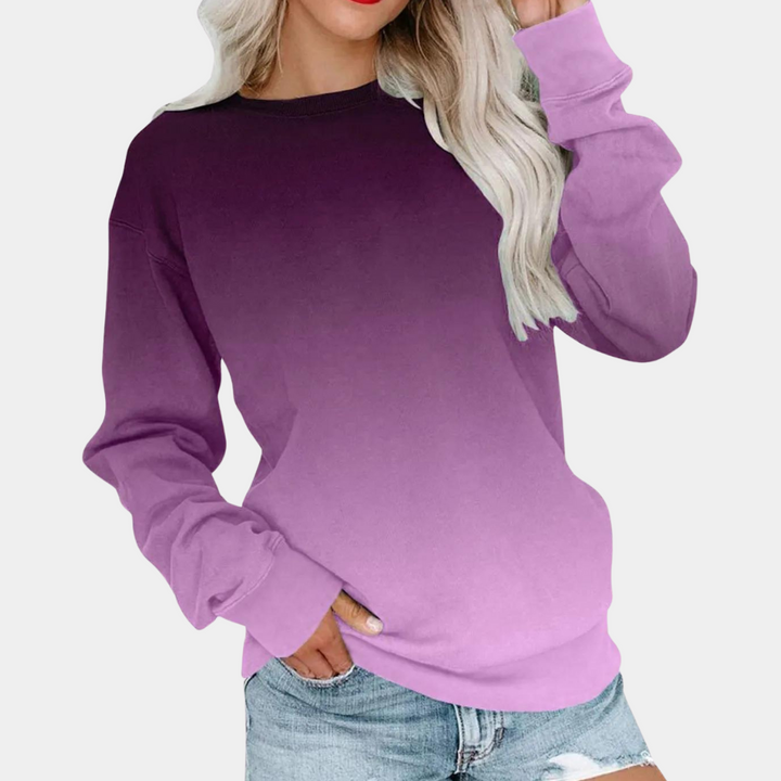 Oevaxa | Sweatshirt dégradé confortable femme