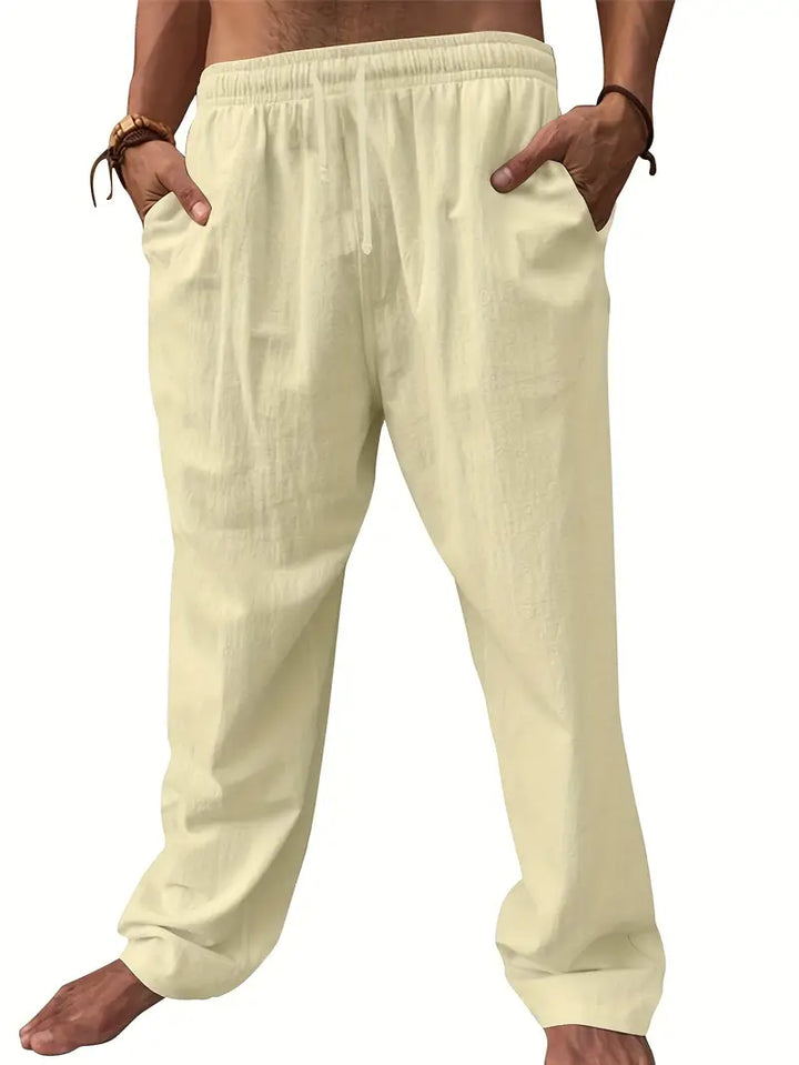 Laevax | Pantalon en Lin Polyvalent Confortable pour Homme