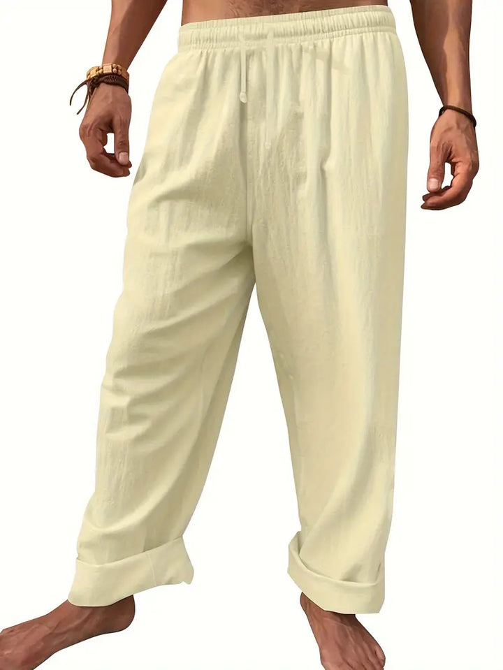Laevax | Pantalon en Lin Polyvalent Confortable pour Homme