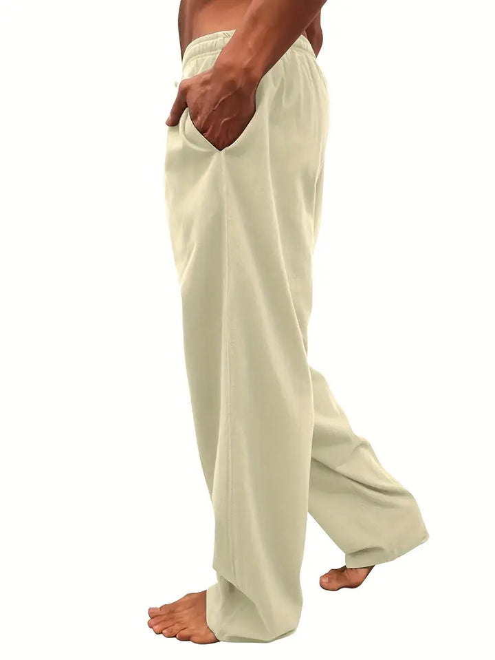 Laevax | Pantalon en Lin Polyvalent Confortable pour Homme