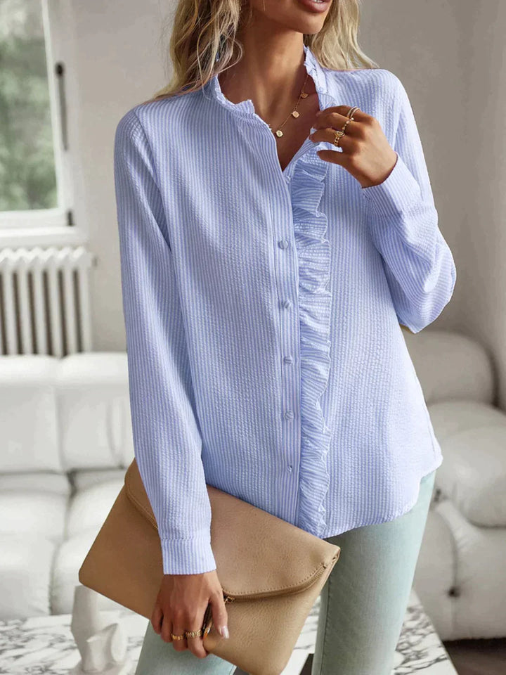 Rearala | Chemise bleue imprimée