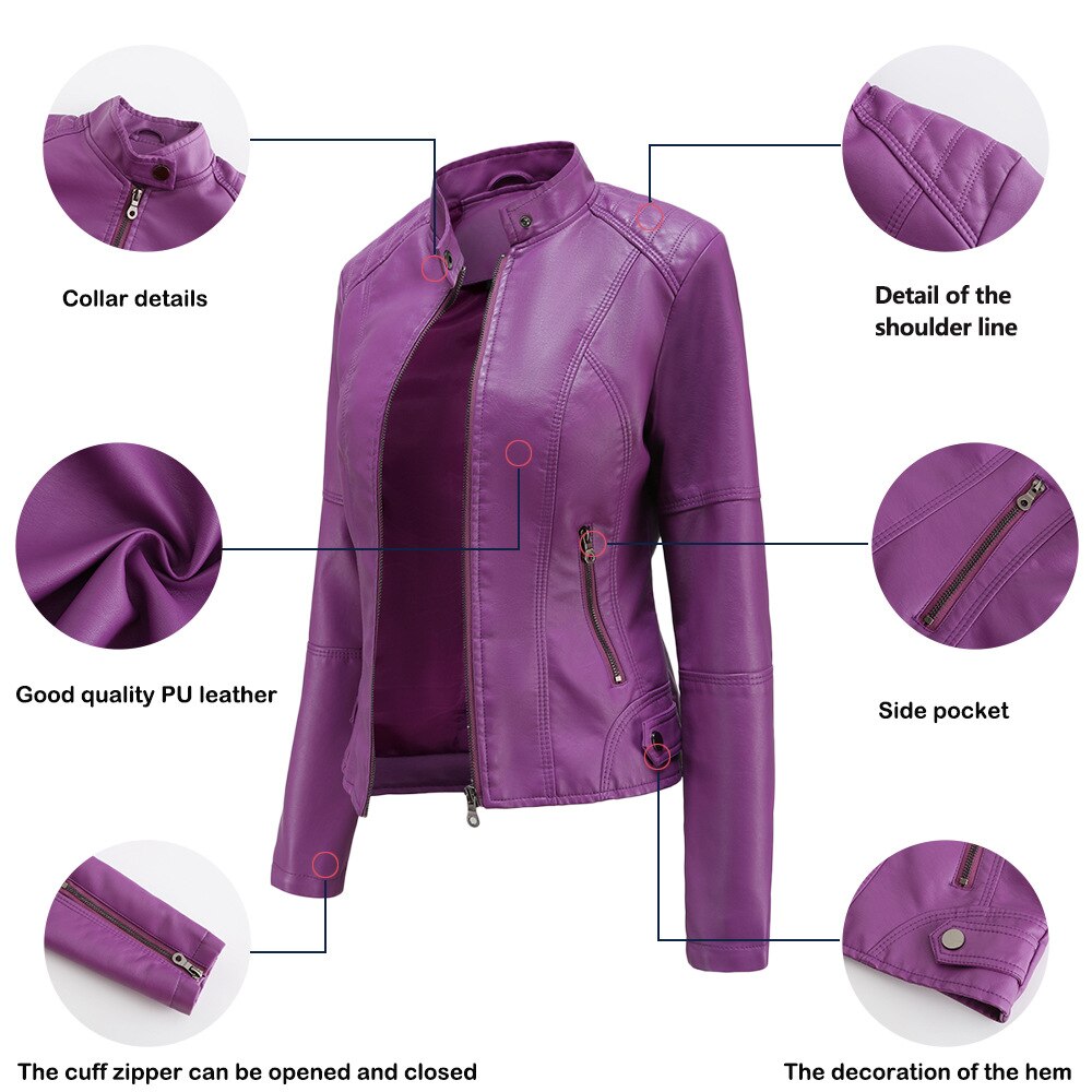 Liaynexa | Veste en cuir chic pour femmes