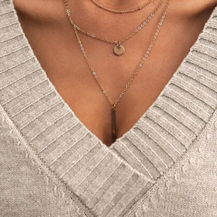 Neonnaxa | Pull Décontracté Col V pour Femmes