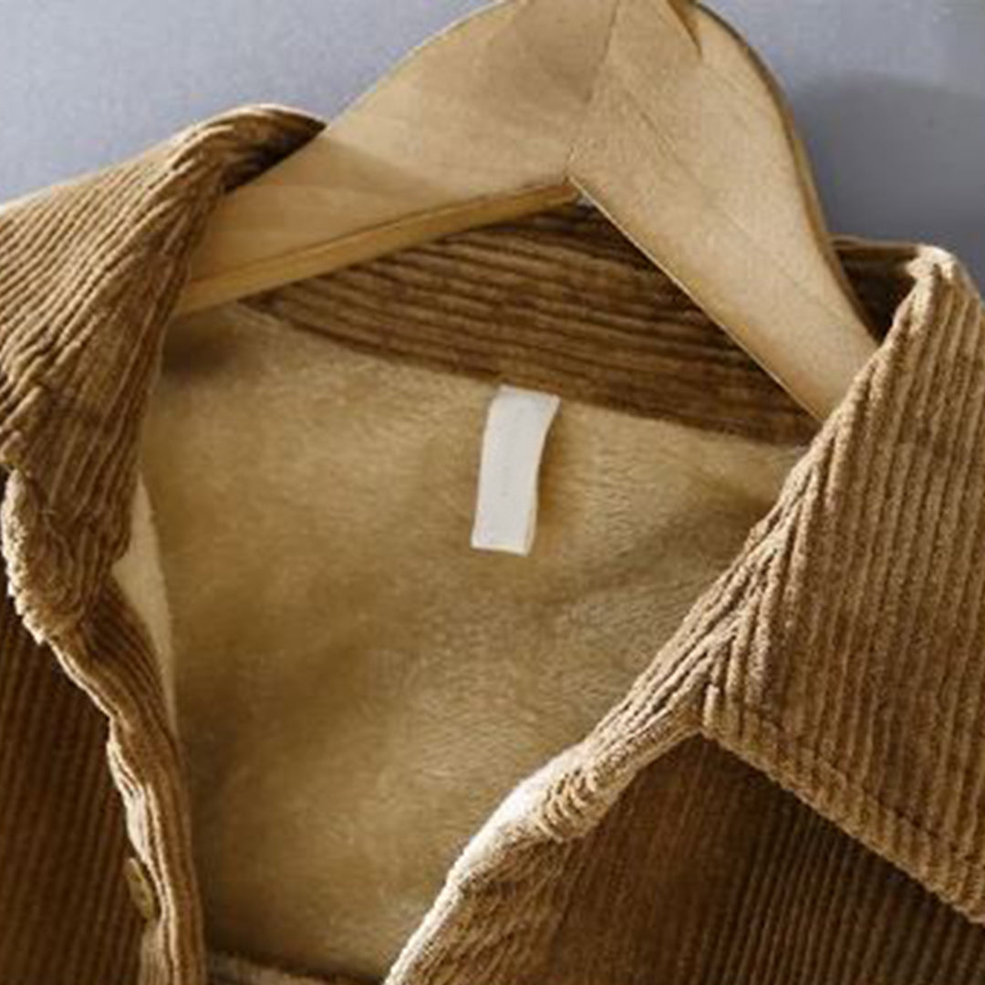 Laaynem | Chemise d'hiver en velours côtelé pour hommes
