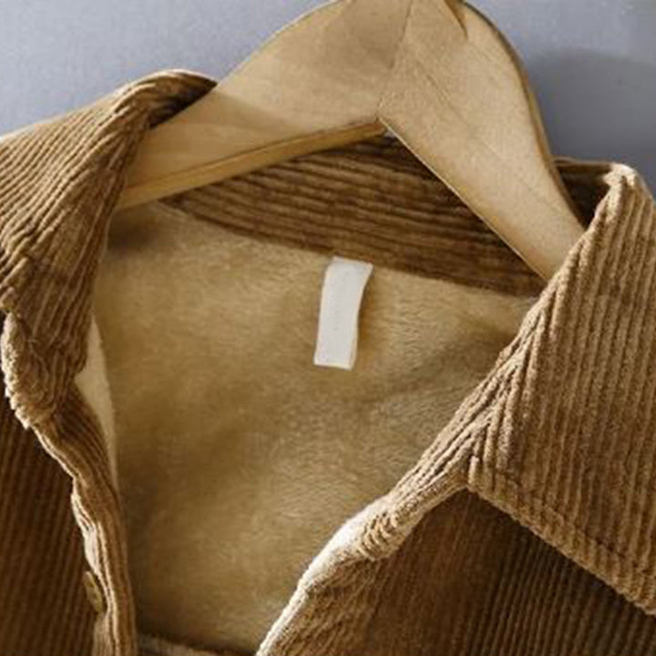 Laaynem | Chemise d'hiver en velours côtelé pour hommes