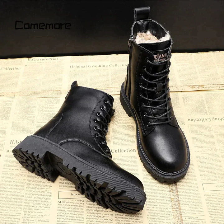Nianaxa | Bottes en cuir élégantes pour femmes
