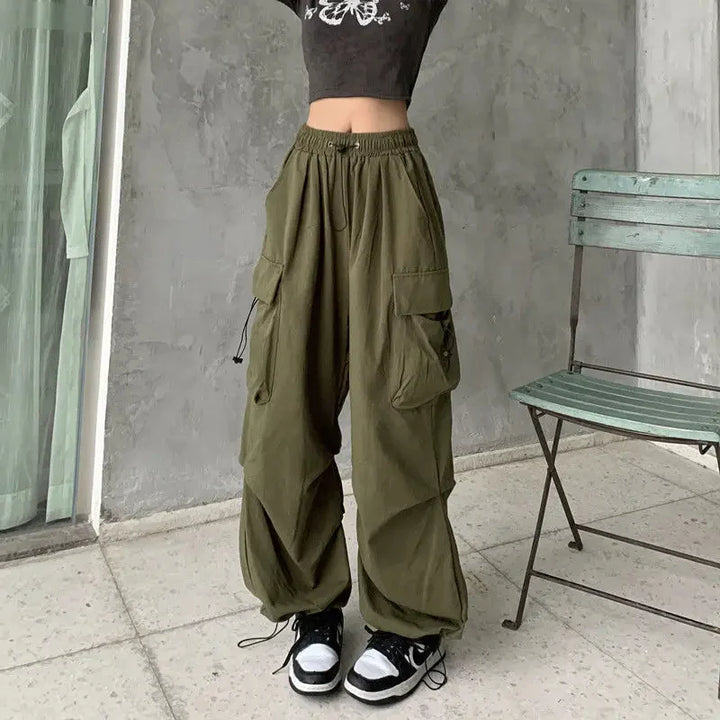 Leettama | Pantalon cargo ample high street pour femmes