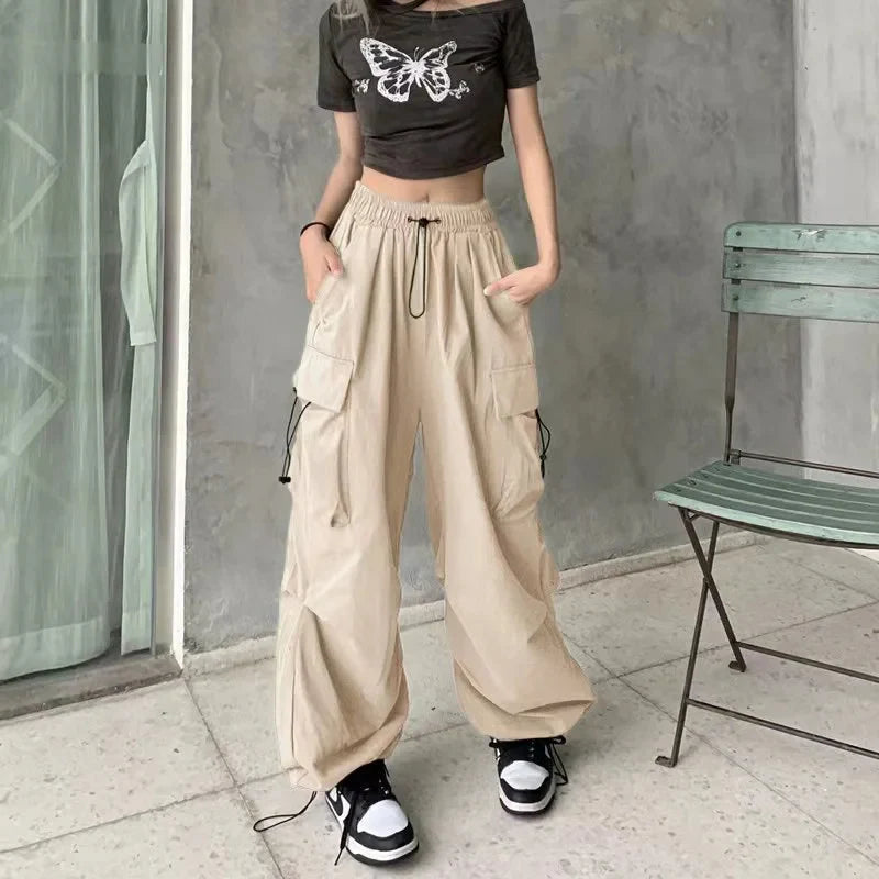 Leettama | Pantalon cargo ample high street pour femmes