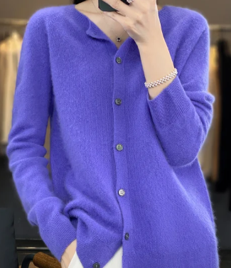 Siorae | Cardigan Col Rond Décontracté pour Femmes