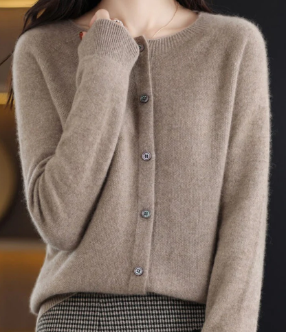 Siorae | Cardigan Col Rond Décontracté pour Femmes