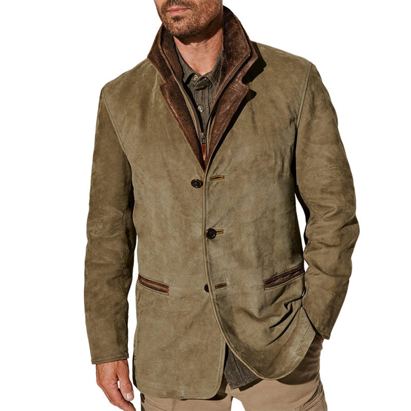 Roayner | Veste en suède vintage pour hommes