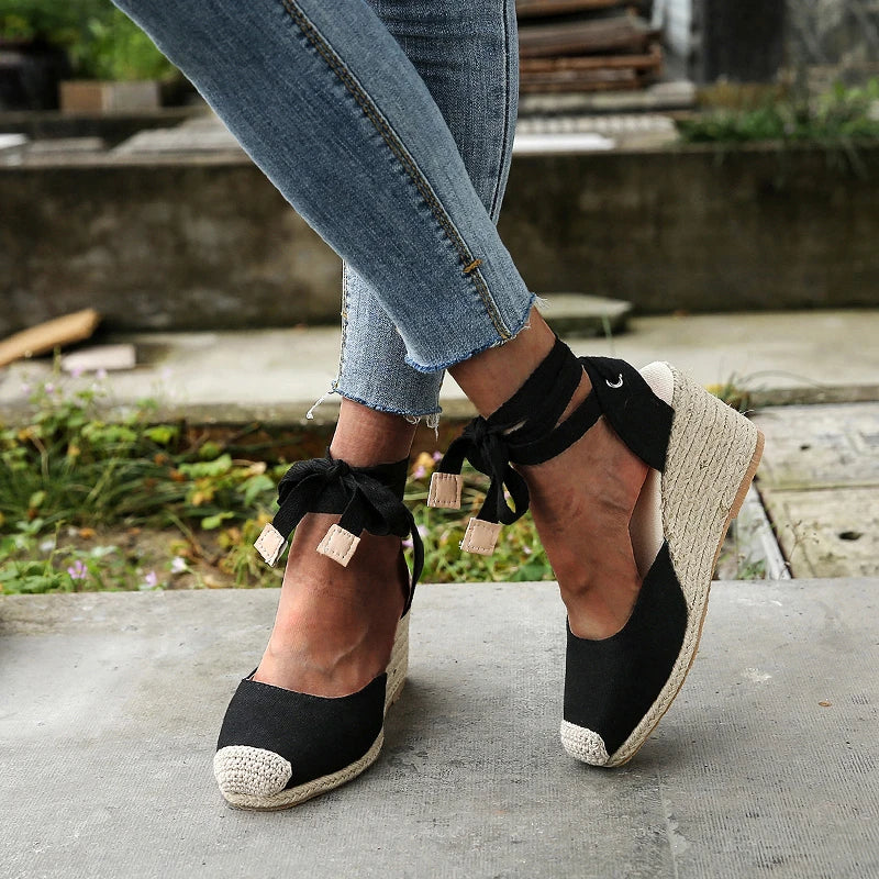 Ralinena | Sandales à talons hauts en dentelle pour femmes