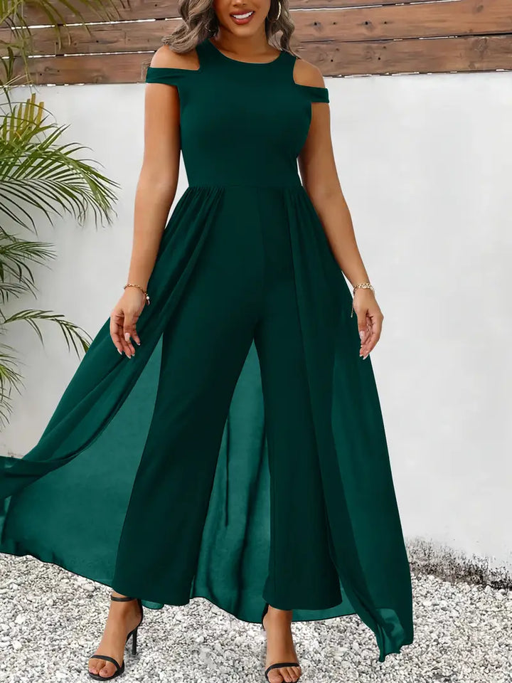Eettaxa | Élégant Jumpsuit Droit sans Manches pour Femmes